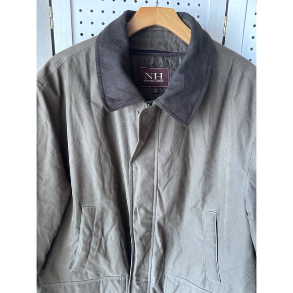 Newport Harbor Men's XXL Chore Jacket Coat Brown Barn Canvas Ranch Zip Out Liner - Picture 2 of 13